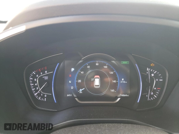 2019 Hyundai Santa Fe Ultimate with VIN 5NMS53AA1KH114031, listed as a Copart auction lot 50471895 with 74,864 mi miles and Salvage Title. Bid and sale history available at carsss.com. Image 9.