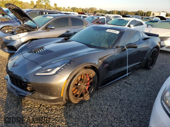2018 Chevrolet Corvette Grand Sport 2LT with VIN 1G1YX2D7XJ5103876, listed as a Copart auction lot 74516304 with 0 mi miles and Non Repairable. Bid and sale history available at carsss.com. Image 1.