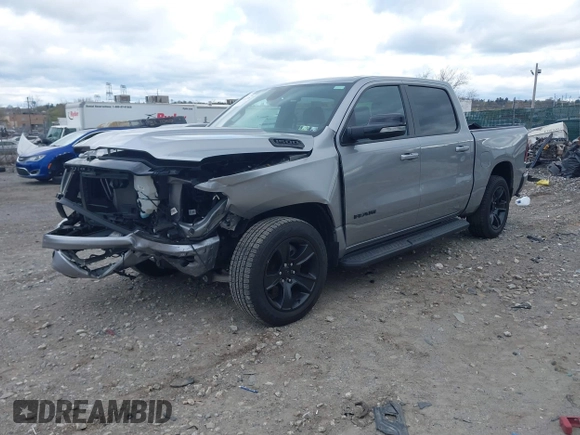 2022 Ram 1500 Big Horn with VIN 1C6SRFFT5NN280759, listed as a IAAI auction lot 42032376 with 25,486 mi miles and . Bid and sale history available at DreamBid. Image 16.