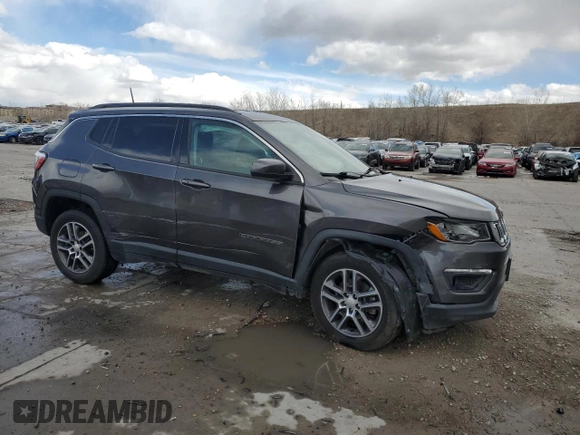 2017 Jeep Compass Latitude with VIN 3C4NJDBB4HT646245, listed as a Copart auction lot 49741915 with 106,710 mi miles and Salvage Title. Bid and sale history available at carsss.com. Image 4.