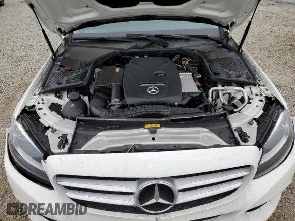 2017 Mercedes-Benz C 300 with VIN 55SWF4JB4HU232306, listed as a Copart auction lot 60287885 with 44,525 mi miles and Salvage title. Bid and sale history available at DreamBid. Image 11.