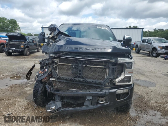 2021 Ford F-250 XL with VIN 1FT8W2BT6MEC26458, listed as a Copart auction lot 60745865 with 103,527 mi miles and Salvage title. Bid and sale history available at DreamBid. Image 5.