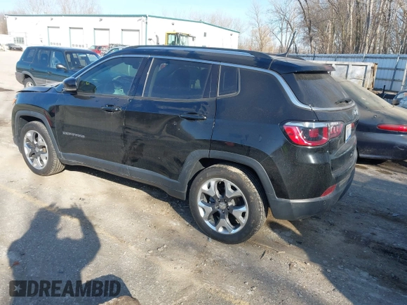 2018 Jeep Compass Limited z VIN 3C4NJCCBXJT140580, wystawiony jako IAAI lot #41797010 z przebiegiem 144 035 mil mil oraz . Historia ofert i sprzedaży dostępna na DreamBid. Obrazek 3.