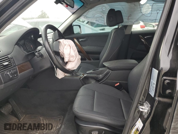 2009 BMW X3 xDrive30i with VIN WBXPC93499WJ25696, listed as a Copart auction lot 46978465 with 0 mi miles and Salvage Title. Bid and sale history available at carsss.com. Image 7.