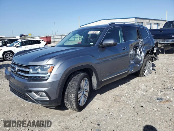 2019 Volkswagen Atlas SEL Premium с VIN 1V2NR2CA9KC532598, выставлен на аукционе Copart как лот 51748725 с пробегом 72 159 миль миль и Списание • Salvage title. История ставок и продаж доступна на DreamBid. Изображение 1.