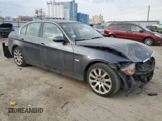 2007 BMW 3 Series 335xi with VIN WBAVD53557A006134, listed as a Copart auction lot 88681235 with 59,840 mi miles and Salvage Title. Bid and sale history available at carsss.com. Image 4.