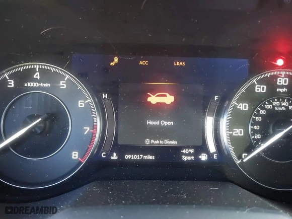 2019 Acura RDX w/Technology Pkg with VIN 5J8TC1H51KL025454, listed as a IAAI auction lot 41671946 with 91,017 mi miles. Bid and sale history available at carsss.com. Image 15.
