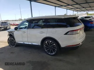 2021 Lincoln Aviator Reserve with VIN 5LM5J7WC9MGL08464, listed as a Copart auction lot 59181695 with 27,830 mi miles and Salvage title. Bid and sale history available at DreamBid. Image 2.
