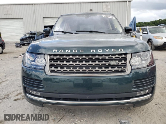2017 Land Rover Range Rover with VIN SALGR2FK4HA367362, listed as a Copart auction lot 63200615 with 54,686 mi miles and Salvage title. Bid and sale history available at DreamBid. Image 5.