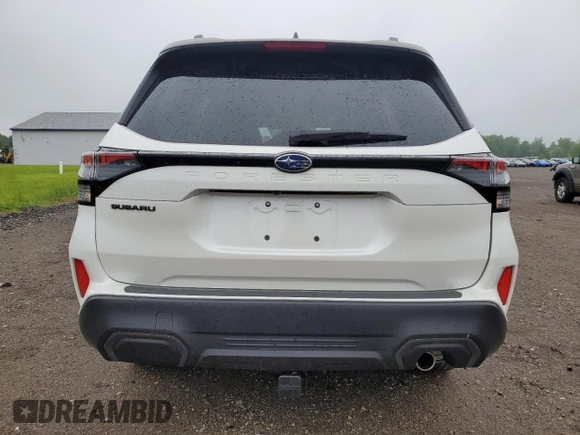 2025 Subaru Forester Limited with VIN JF2SLDNC6SH403075, listed as a Copart auction lot 57967585 with 12,612 mi miles and Salvage title. Bid and sale history available at DreamBid. Image 6.