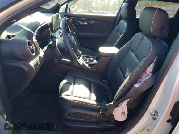 2023 Chevrolet Blazer Premier with VIN 3GNKBLRS3PS132446, listed as a Copart auction lot 80819214 with 7,852 mi miles and Salvage title. Bid and sale history available at DreamBid. Image 7.