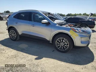 2022 Ford Escape Titanium Plug-In Hybrid with VIN 1FMCU0LZ5NUB74296, listed as a Copart auction lot 61629035 with Not provided miles and Salvage title. Bid and sale history available at DreamBid. Image 4.