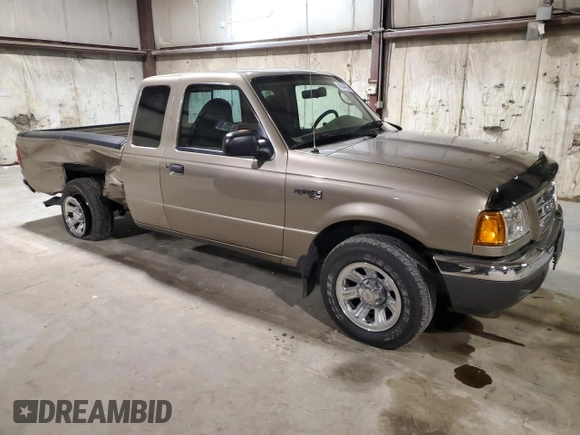 2003 Ford Ranger XL Fleet with VIN 1FTYR44U13PB49882, listed as a Copart auction lot 43544025 with 142,446 mi miles and Salvage Title. Bid and sale history available at carsss.com. Image 4.