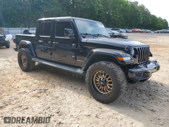 2021 Jeep Gladiator High Altitude with VIN 1C6HJTFGXML570864, listed as a Copart auction lot 56964975 with 67,538 mi miles and Salvage title. Bid and sale history available at DreamBid. Image 4.