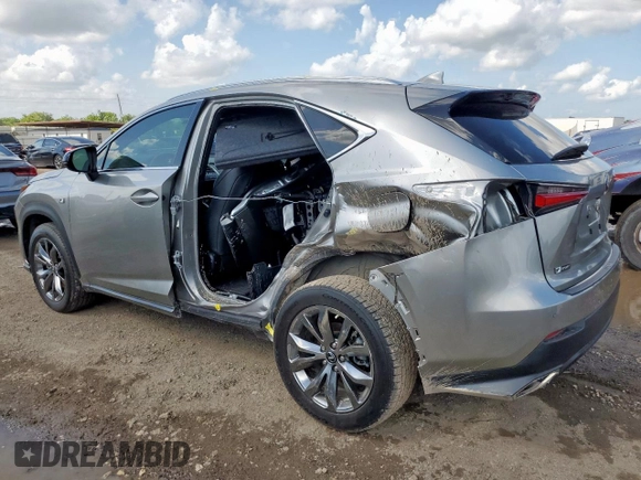 2020 Lexus NX 300 F Sport with VIN JTJSARBZ9L2169655, listed as a Copart auction lot 61182395 with 13,545 mi miles and Salvage title. Bid and sale history available at DreamBid. Image 2.