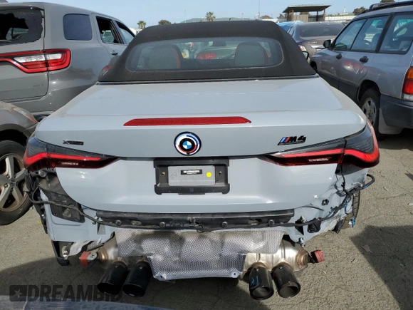 2023 BMW M4 Competition xDrive with VIN WBS33BA00PCM02245, listed as a Copart auction lot 49930614 with 13,688 mi miles and Salvage Title. Bid and sale history available at carsss.com. Image 6.