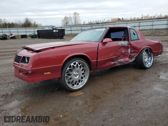 1986 Chevrolet Monte Carlo Sport с VIN 1G1GZ37G9GR168453, выставлен на аукционе Copart как лот 82286584 с пробегом 16 546 миль миль и Списание • Salvage title. История ставок и продаж доступна на DreamBid. Изображение 1.