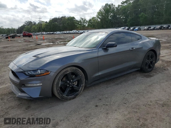 2022 Ford Mustang EcoBoost with VIN 1FA6P8TH8N5122837, listed as a Copart auction lot 51655955 with 32,303 mi miles and Salvage title. Bid and sale history available at DreamBid. Image 1.