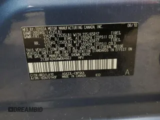 2010 Toyota RAV4 Limited с VIN 2T3DF4DV0AW064663, выставлен на аукционе Copart как лот 58129095 с пробегом 183 689 миль миль и Списание • Salvage title. История ставок и продаж доступна на DreamBid. Изображение 13.