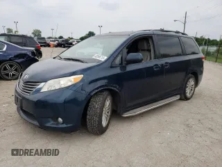 2012 Toyota Sienna XLE AAS with VIN 5TDYK3DC7CS216061, listed as a Copart auction lot 60596715 with 112,713 mi miles and Salvage title. Bid and sale history available at DreamBid. Image 1.