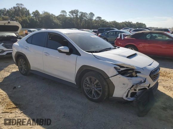 2023 Subaru WRX with VIN JF1VBAA66P9809569, listed as a Copart auction lot 76860074 with 19,786 mi miles and Salvage title. Bid and sale history available at DreamBid. Image 4.