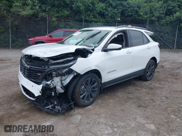 2024 Chevrolet Equinox RS with VIN 3GNAXMEG0RS221656, listed as a IAAI auction lot 42536858 with Not provided miles and . Bid and sale history available at DreamBid. Image 2.