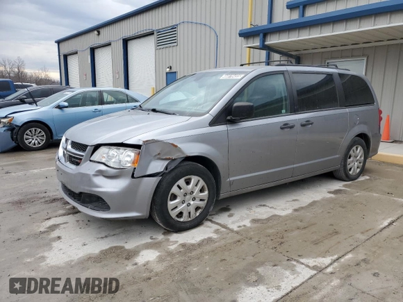 2019 Dodge Grand Caravan SE with VIN 2C4RDGBG2KR777707, listed as a Copart auction lot 46870455 with 129,404 mi miles and Clean Title. Bid and sale history available at DreamBid. Image 1.