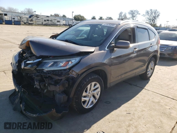 2015 Honda CR-V EX-L with VIN 2HKRM4H77FH618318, listed as a Copart auction lot 41526095 with 78,199 mi miles and Salvage Title. Bid and sale history available at DreamBid. Image 1.