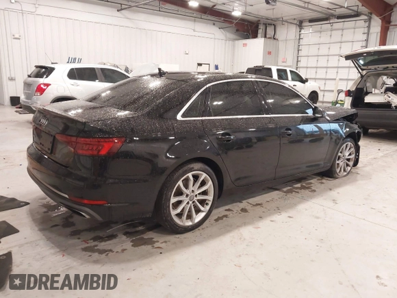 2019 Audi A4 Premium z VIN WAUGMAF41KN004998, wystawiony jako IAAI lot #41396015 z przebiegiem 31 438 mil mil oraz . Historia ofert i sprzedaży dostępna na DreamBid. Obrazek 4.