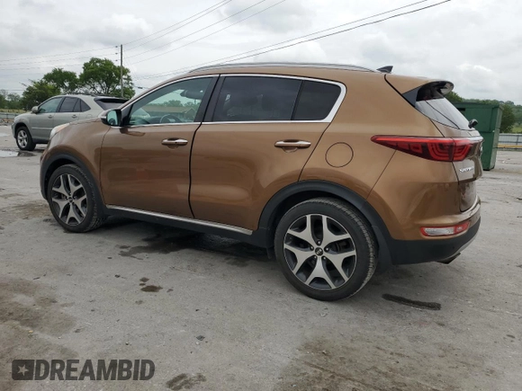 2017 Kia Sportage SX Turbo with VIN KNDPR3A66H7203597, listed as a Copart auction lot 54489895 with 121,997 mi miles and Salvage title. Bid and sale history available at DreamBid. Image 2.