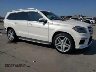 2016 Mercedes-Benz GL with VIN 4JGDF7DE0GA698091, listed as a Copart auction lot 74348604 with 105,196 mi miles and Clean Title. Bid and sale history available at carsss.com. Image 4.