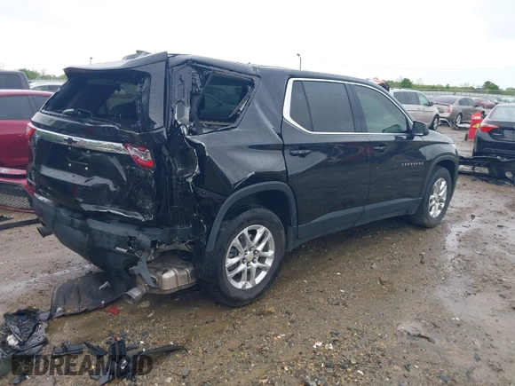 2021 Chevrolet Traverse LS z VIN 1GNERFKW3MJ198757, wystawiony jako IAAI lot #41974050 z przebiegiem 95 097 mil mil oraz . Historia ofert i sprzedaży dostępna na DreamBid. Obrazek 4.
