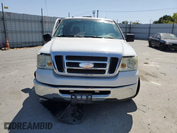 2008 Ford F-150 XL with VIN 1FTPX12548FC17360, listed as a Copart auction lot 61104765 with Not provided miles and Salvage title. Bid and sale history available at DreamBid. Image 5.