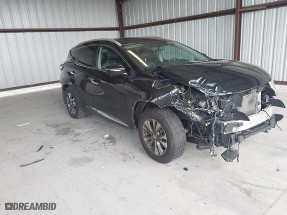 2015 Nissan Murano Platinum with VIN 5N1AZ2MH5FN214284, listed as a IAAI auction lot 41756978 with 112,267 mi miles. Bid and sale history available at carsss.com. Image 1.