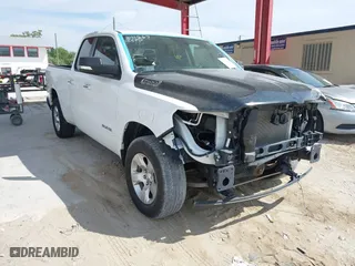 2019 Ram 1500 Big Horn/Lone Star with VIN 1C6SRFBT5KN875502, listed as a IAAI auction lot 41887826 with 76,404 mi miles. Bid and sale history available at carsss.com. Image 1.
