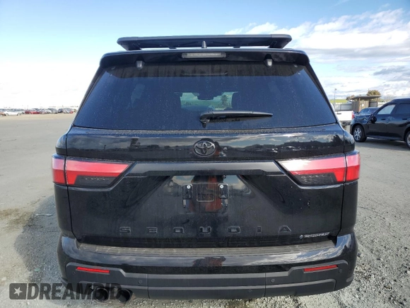2025 Toyota Sequoia SR5 with VIN 7SVAAABA7SX054053, listed as a Copart auction lot 48164835 with 4,009 mi miles and Salvage Title. Bid and sale history available at carsss.com. Image 6.