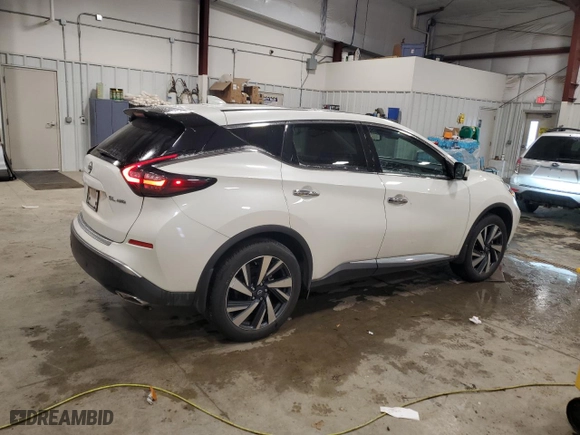 2023 Nissan Murano SL with VIN 5N1AZ2CS1PC121868, listed as a Copart auction lot 88014215 with 20,766 mi miles and Salvage Title. Bid and sale history available at carsss.com. Image 3.