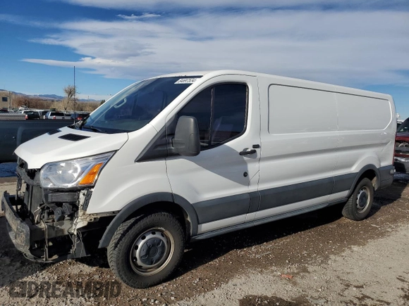 2017 Ford Transit z VIN 1FTYR2YM3HKB25585, wystawiony jako Copart lot #84697534 z przebiegiem 128 794 mil mil oraz Szkoda całkowita • Salvage title. Historia ofert i sprzedaży dostępna na DreamBid. Obrazek 1.