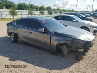 2021 Infiniti Q50 Luxe z VIN JN1EV7BP9MM702393, wystawiony jako Copart lot #55687435 z przebiegiem Nie podano mil oraz Czysty tytuł • Clean title. Historia ofert i sprzedaży dostępna na DreamBid. Obrazek 4.