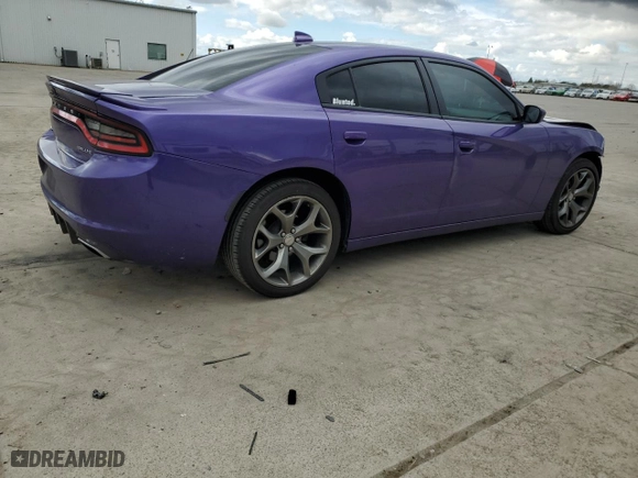 2016 Dodge Charger SXT with VIN 2C3CDXHG3GH140565, listed as a Copart auction lot 48058985 with 99,216 mi miles and Salvage Title. Bid and sale history available at carsss.com. Image 3.