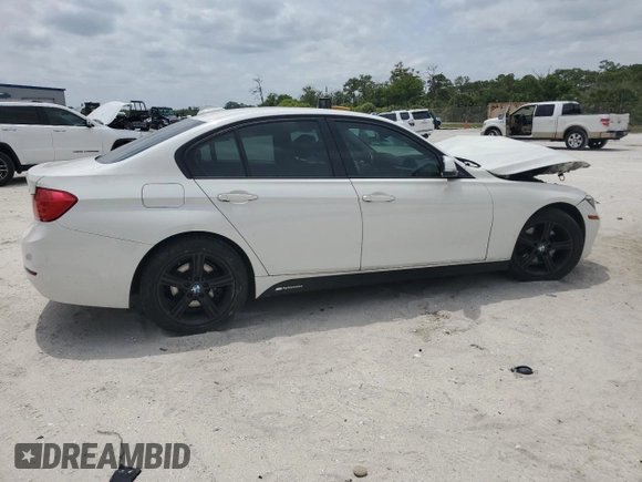 2014 BMW 3 Series 320i with VIN WBA3B1C50EK130907, listed as a Copart auction lot 53980565 with 0 mi miles and Non Repairable. Bid and sale history available at carsss.com. Image 3.
