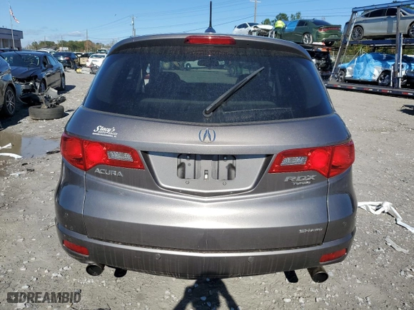2008 Acura RDX with VIN 5J8TB18228A009566, listed as a Copart auction lot 80511534 with 0 mi miles and Salvage Title. Bid and sale history available at carsss.com. Image 6.