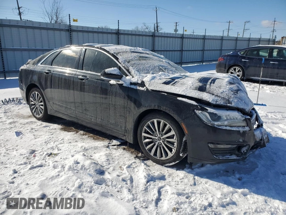 2017 Lincoln MKZ Hybrid Premiere with VIN 3LN6L5KU6HR636508, listed as a Copart auction lot 45220645 with Not Provided miles and Salvage Title. Bid and sale history available at carsss.com. Image 4.
