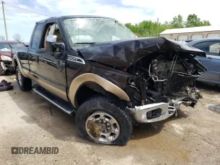 2013 Ford F-250 XL with VIN 1FT7X2B6XDEA50985, listed as a Copart auction lot 53409724 with 104,965 mi miles and Salvage Title. Bid and sale history available at DreamBid. Image 4.