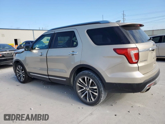 2017 Ford Explorer Platinum with VIN 1FM5K8HT4HGE36426, listed as a Copart auction lot 62105525 with 119,566 mi miles and Salvage title. Bid and sale history available at DreamBid. Image 2.