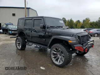 2018 Jeep Wrangler JK Unlimited Sport S with VIN 1C4HJWDGXJL837610, listed as a Copart auction lot 79299724 with 101,437 mi miles and Salvage Title. Bid and sale history available at carsss.com. Image 4.