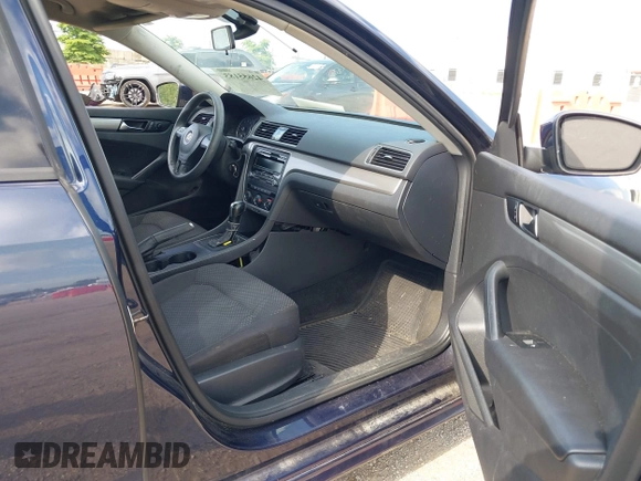 2013 Volkswagen Passat S with VIN 1VWAP7A36DC023057, listed as a IAAI auction lot 42655185 with 224,605 mi miles and . Bid and sale history available at DreamBid. Image 5.
