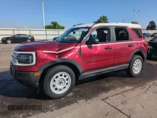 2025 Ford Bronco Sport z VIN 3FMCR9GN3SRE27129, wystawiony jako Copart lot #58033245 z przebiegiem 2 309 mil mil oraz Szkoda całkowita • Salvage title. Historia ofert i sprzedaży dostępna na DreamBid. Obrazek 1.