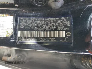 2015 Toyota Prius Two with VIN JTDZN3EU2FJ027113, listed as a Copart auction lot 55167055 with 170,788 mi miles and Clean Title. Bid and sale history available at DreamBid. Image 12.