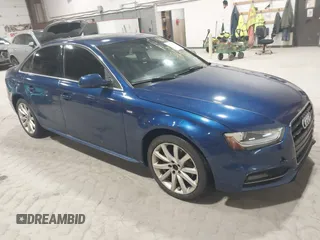 2014 Audi A4 Premium with VIN WAUBFAFL5EN001196, listed as a IAAI auction lot 41725618 with 195,759 mi miles. Bid and sale history available at carsss.com. Image 1.
